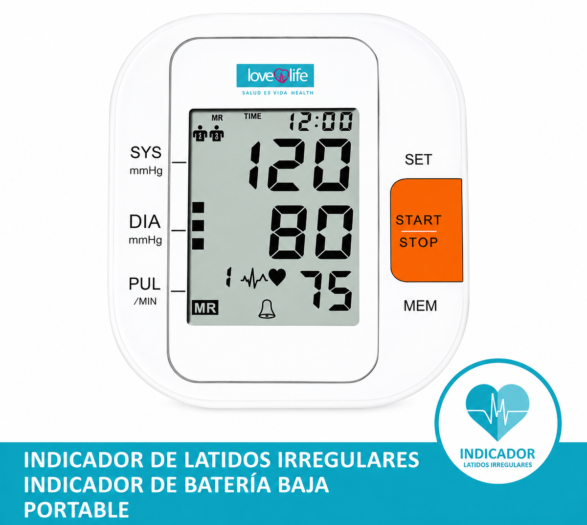 Toma de presión digital Automático para Brazo