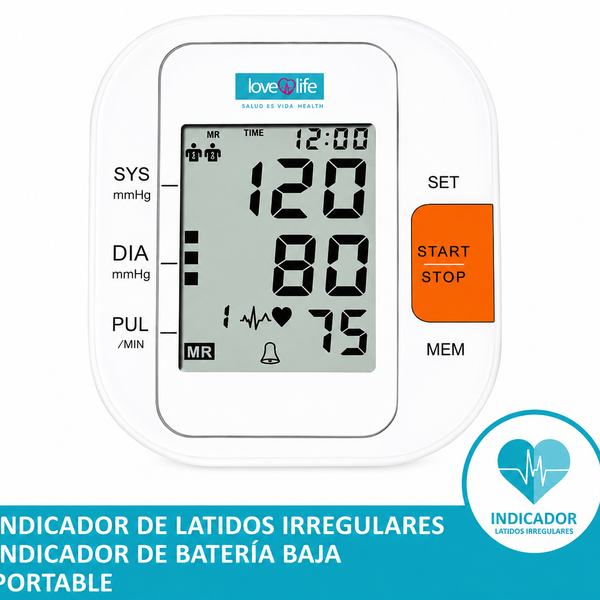 Toma de presión digital Automático para Brazo