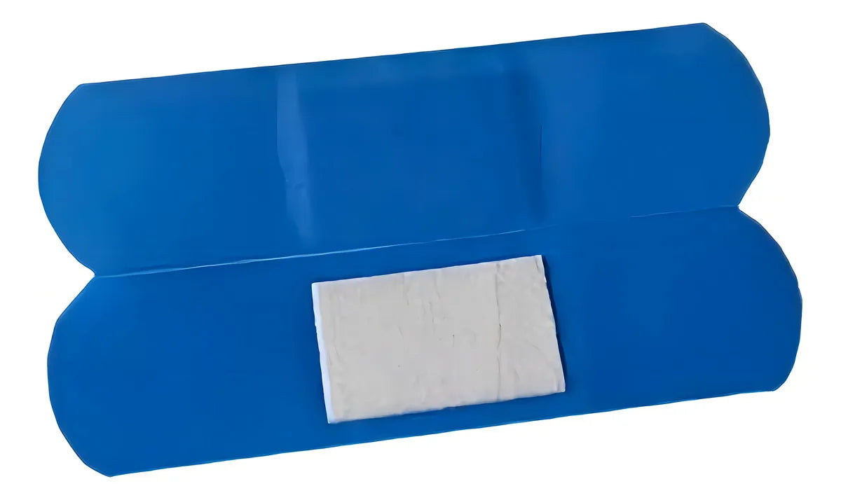 Parche Curita Azul Detectable Caja De 100 Unidades