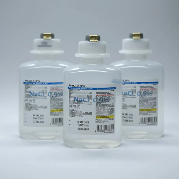 Suero Fisiologico - Cloruro de sodio 0,9% 100 ML. Ecoflac