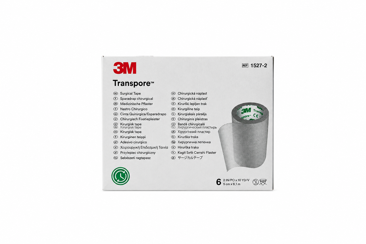 Tela Adhesiva Transpore 5 cm x 9,1 mts Unidad